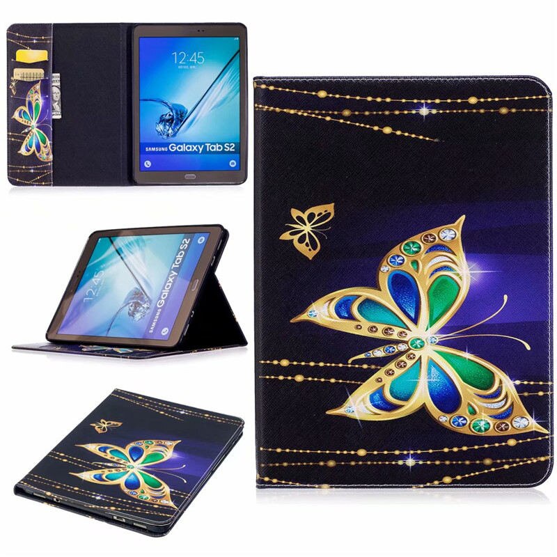Tablet Case for Samsung Galaxy Tab S2 9.7" - PU Leather Flip Stand Cover with Auto Sleep/Wake: 16