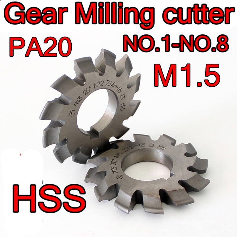 M1.5 Modulus PA20 1 #-8 # HSS Gear frees