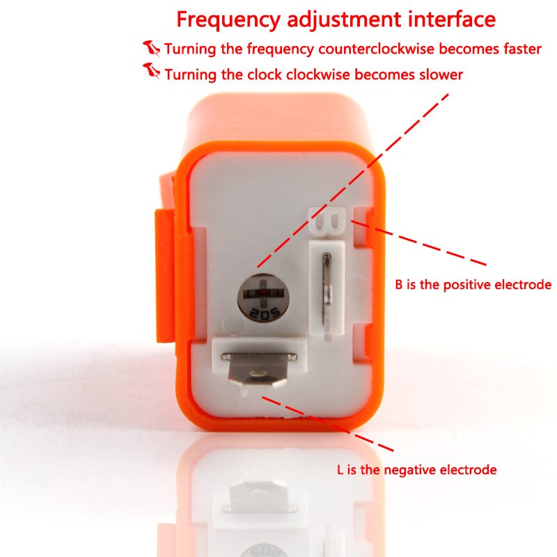 12V 2-Pin Speed Verstelbare Led Smd Flasher Relais Motorfiets Richtingaanwijzer Control Hyper Waterdichte Automatische Bescherming