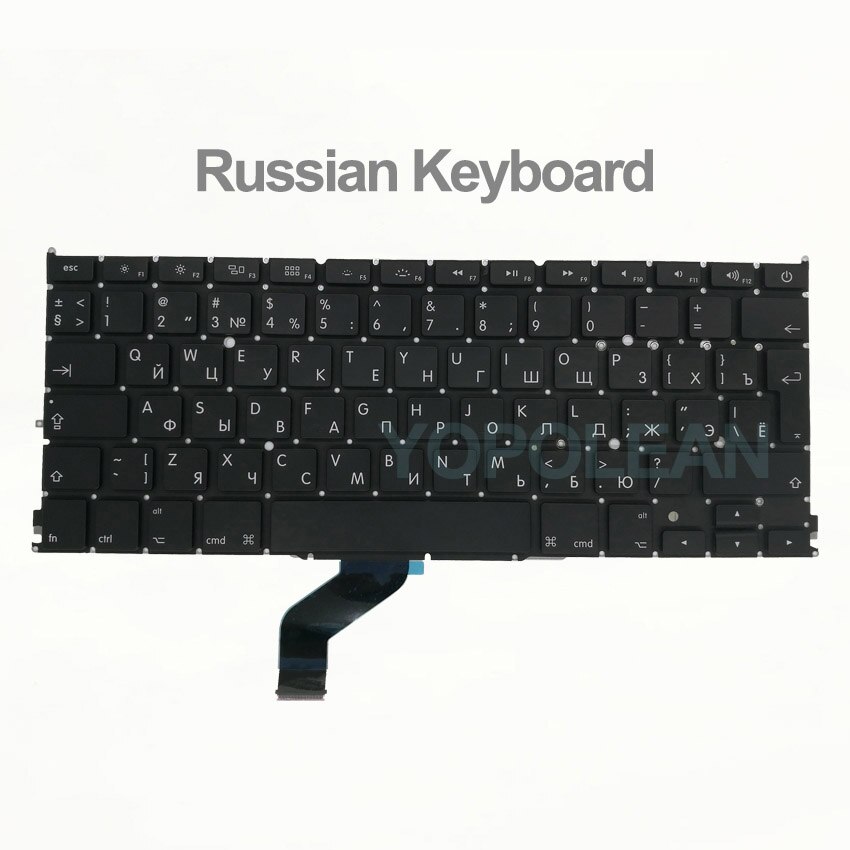 A1425 Keyboard UK US German Spain Russian Thai Norway Portugal Korean Arabic For Macbook Pro Retina 13" A1425 year