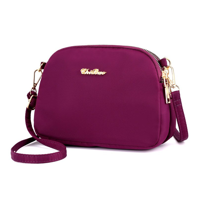 2022 Women Crossbody Bag For Shoulder Bag Ladies Small Messenger Bag Nylon Handbags and Purses evening clutch bags: Purple