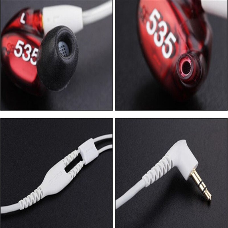 in 48 Uur SE535 Afneembare Koptelefoon Hi-Fi stereo Headset SE 535 In ear Oortelefoon Aparte Kabel met Doos VS SE215