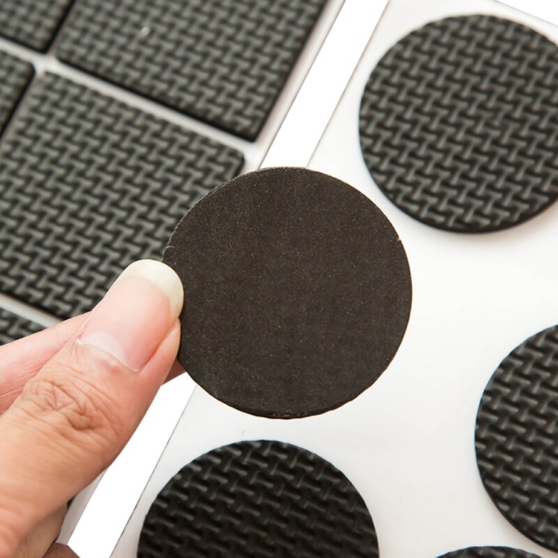 Adhesive Rubber Furniture Feet Floor Protector Pads Anti-Skid Scratch DIY Resistant Mats Table Legs Stools Chairs Protection