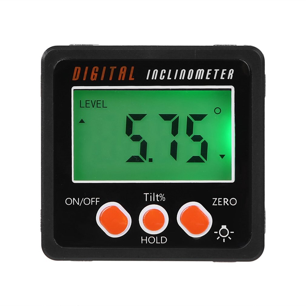 Precision Digital Protractor Inclinometer Water Proof Level Box Digital Angle Finder Bevel Box With Magnet Base