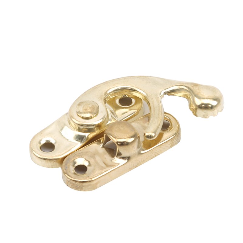 Small Metal Lock Decorative Hasps Hook Wooden Jewelry Box Padlock For Furniture Hardware: Yellow