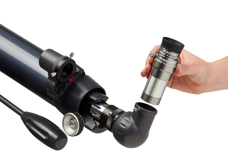 Celestron -Lente Barlow Omni 2x de magnificación, telescopio , piezas oculares astronómicas