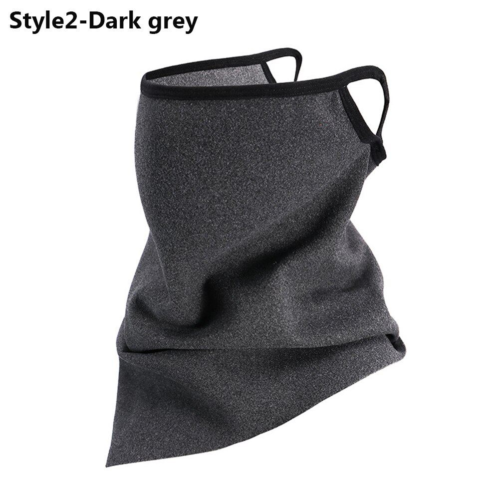 1PC Unisex Winter Wind-proof Face Mask Neck Warmer Cycling Bandana Caps Magic Bandana Scarf Outdoor Sports Motorcycle Headwear: Style2	Dark grey