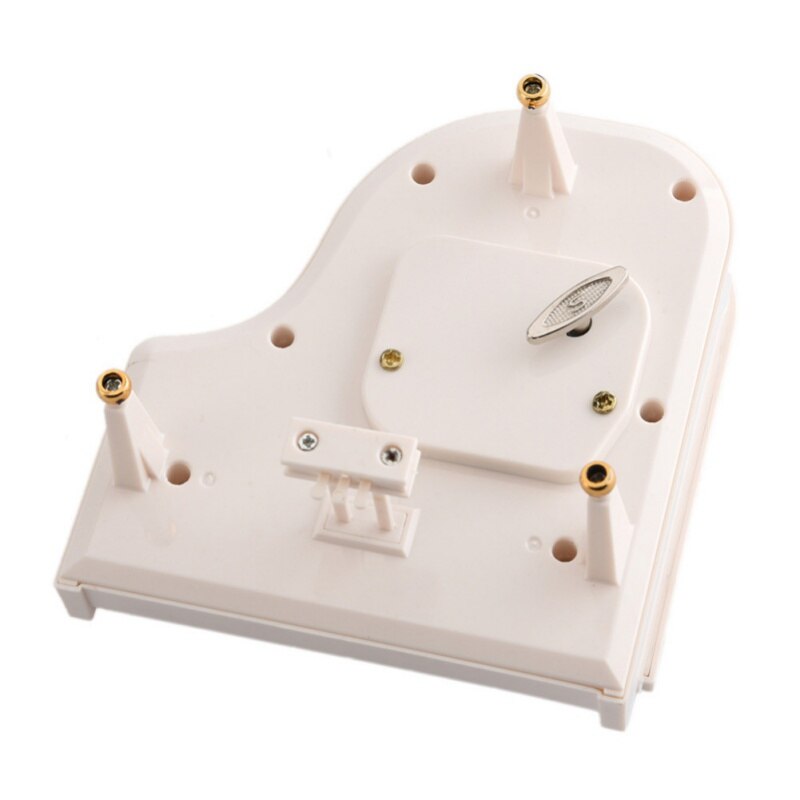 Music Box Boutique with Dancing Girl Classical Day White Gold Piano Song home ornaments or birthday