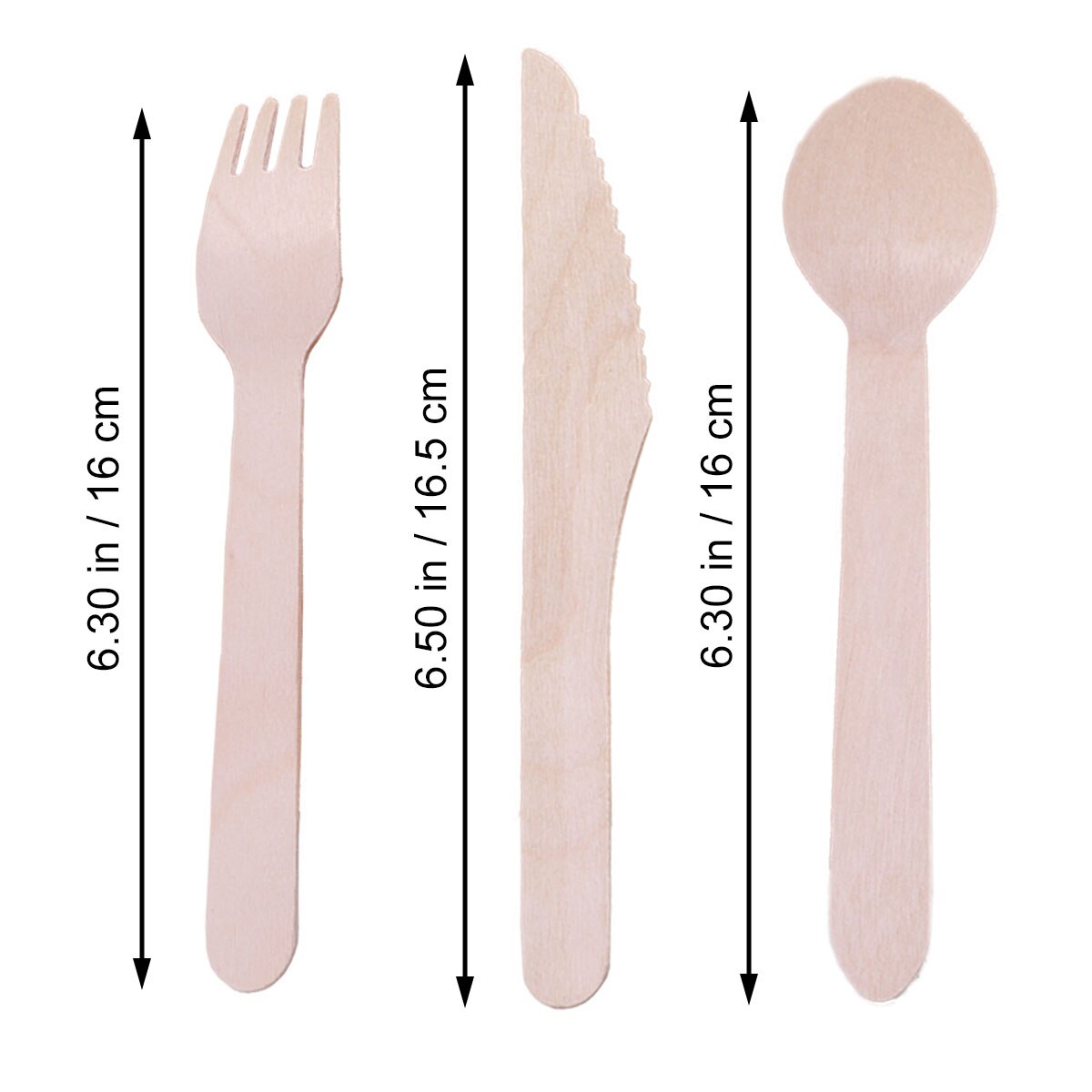 100 Pcs 160mm Wooden Forks Eco-Friendly Disposable Wood Tableware Picks Biodegradable Forks For Kitchen Restaurant Home