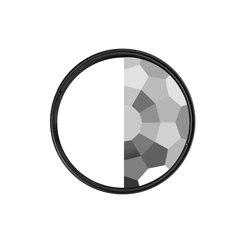 77Mm Half Moon Caleidoscoop Speciale Fractal Filter Camera Voorgrond Onscherpte Dslr Lens Accessoires Voor Slr Camera &#39;S