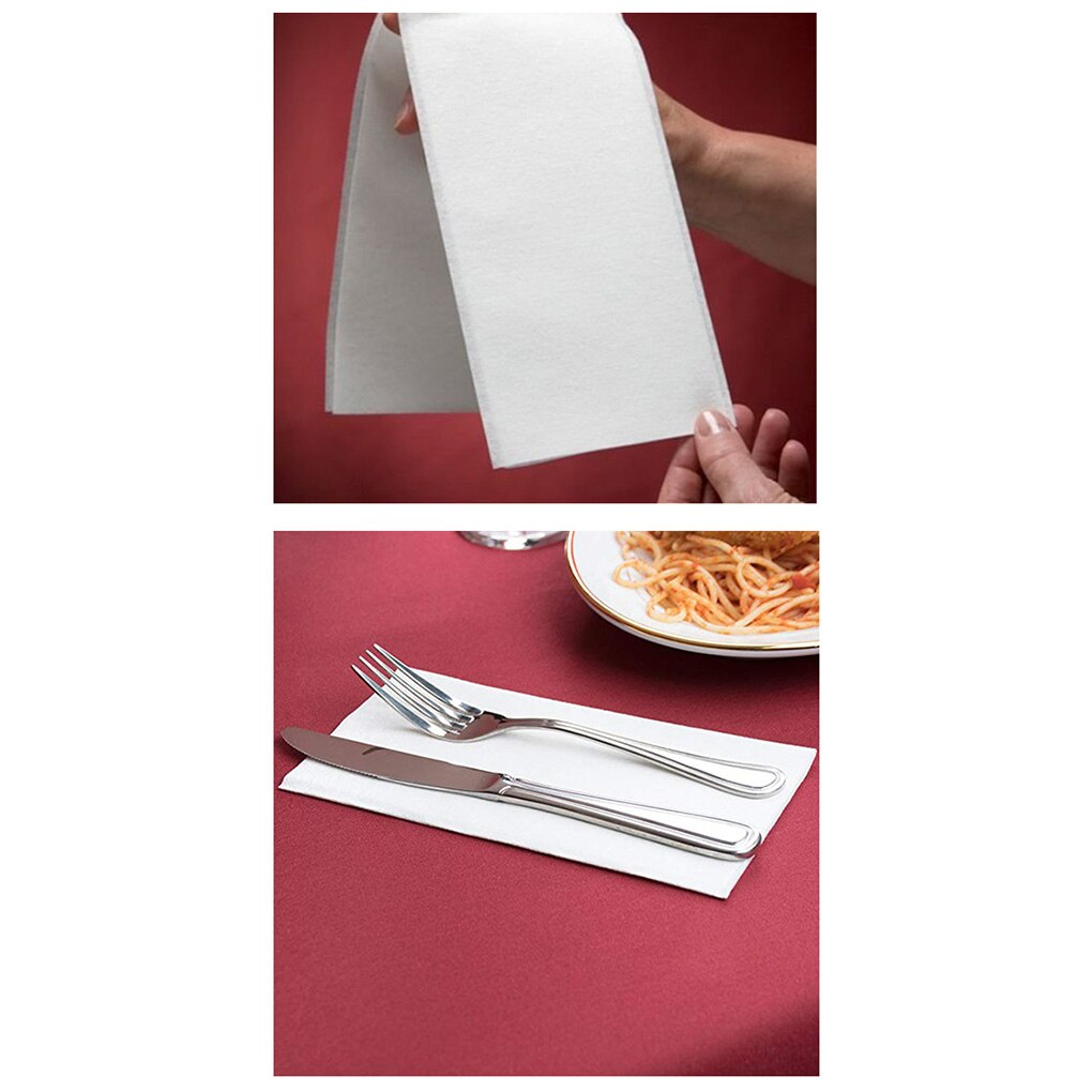 100pcs Disposable Paper Tissue Single Layer Dust-free Napkin Paper 30x43cm for Restaurant Home Hotel tissue paper
