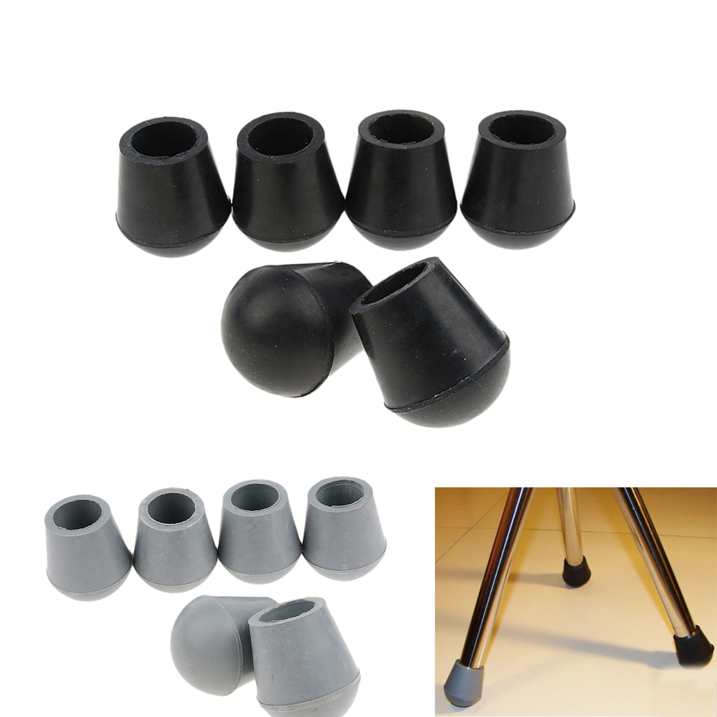 6 stücke Gummi Gehstock Tipps Der Reparatur Teile für Dreieck Hocker Krücken Stock Spazierstock Stuhl 7/8 zoll