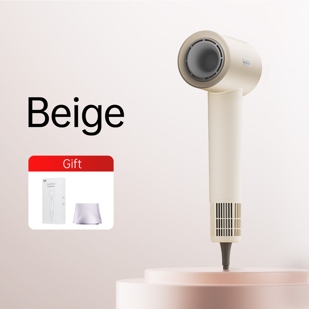 Föhn Hoge snelheid haardroger Hete koude wind Luchtborstel Sterke kracht Droger Salongereedschap 1600 W Sneldrogend Professionele föhn: Licht Geel / EU