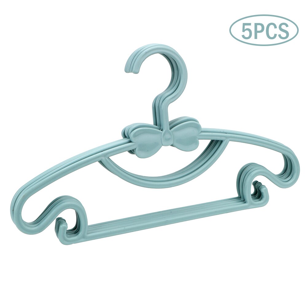 NICEYARD Plastic Children Clothes Hanger 5 Pieces Baby Clothes Coat Hangers Kids Clothes Drying Rack: Blue