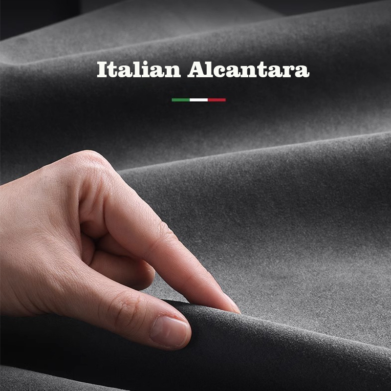 Italiaans Alcantara-hoesje voor iPhone 15 Pro Max Zacht lederen telefoon achterkant voor iPhone 15 Pro-magneten voor MagSafe grijs blauw