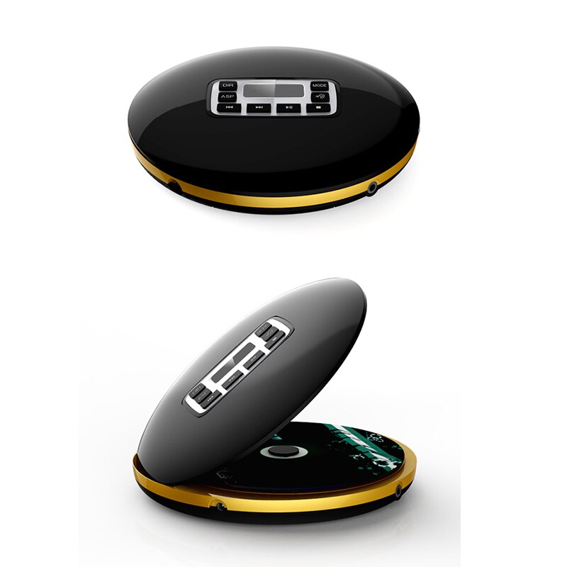 HOTT CD611 Portable CD Player LCD Display Anti-Skip Shockproof Car Stereo AUX MP3 Player Replacement for Earphone