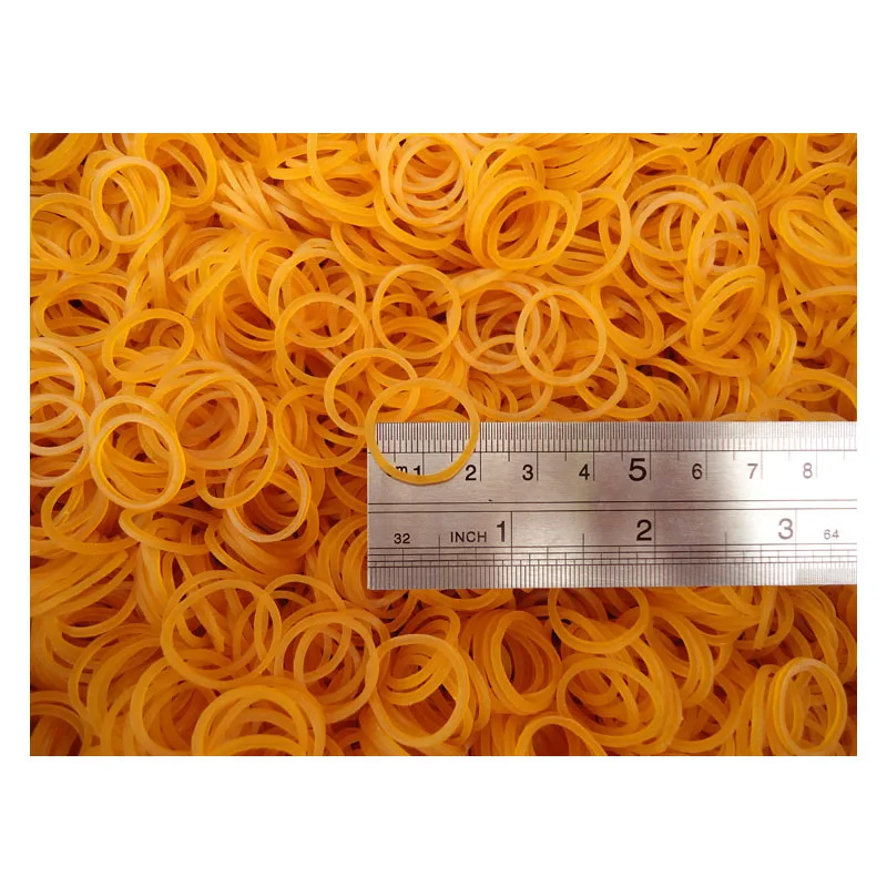 Starka elastiska gula gummiband töjbara latexringar för hemmakontor töjbart band diameter 10mm-60mm bredd 1.5mm: Antik koppar / 2m