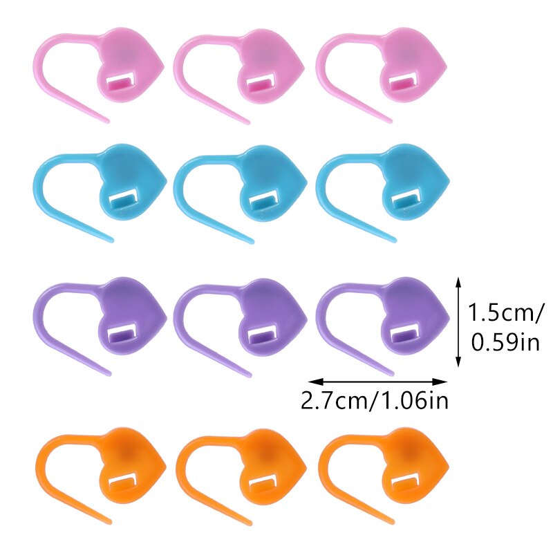 500Stck bunt Sicherheit Stifte Plastik Clips Marker Stifte Pro Stricken überqueren Stich Halter Handwerk DIY Nähen Bausatz Brosche Zubehör