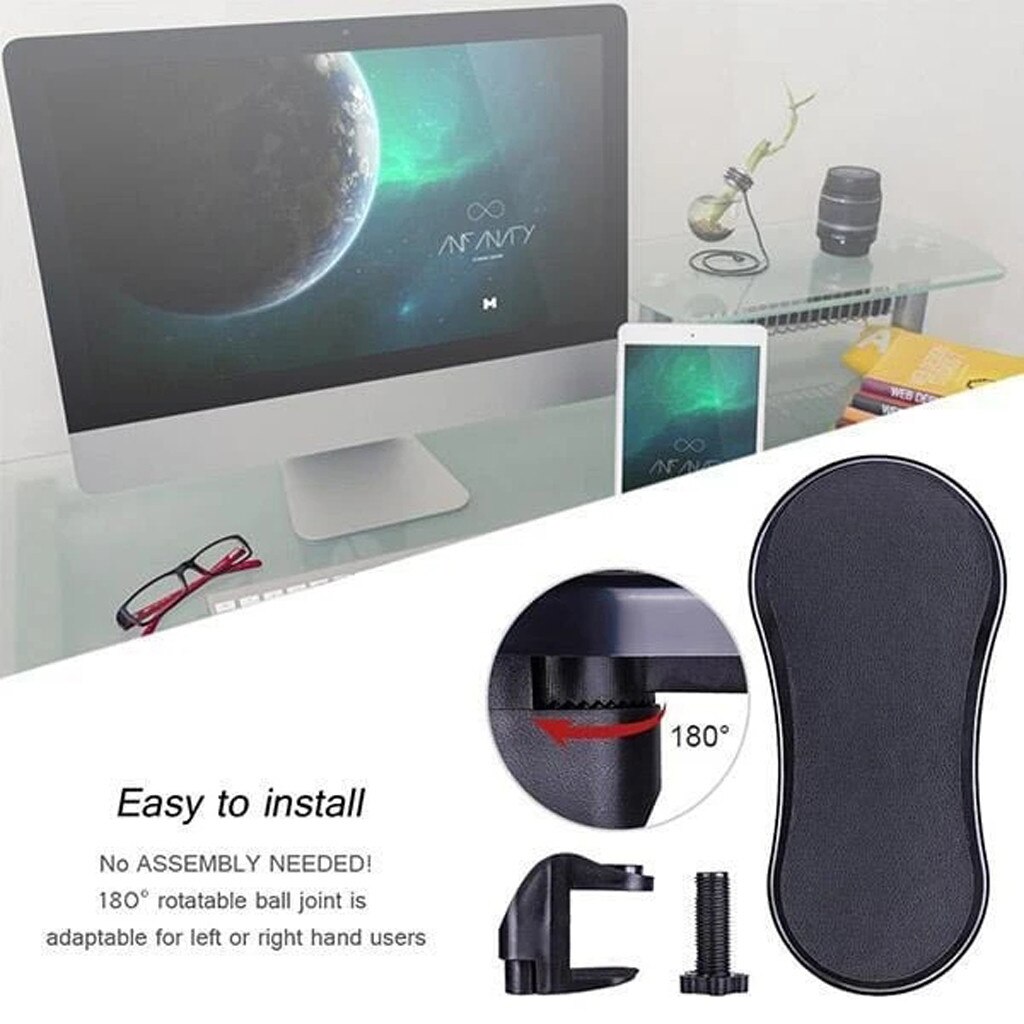 Hand Arm Support Bracket Pallet Rack Wrist Rest Game Armrest Computer Mouse Pad Chair Extender Hand Shoulder Protect Mousepad