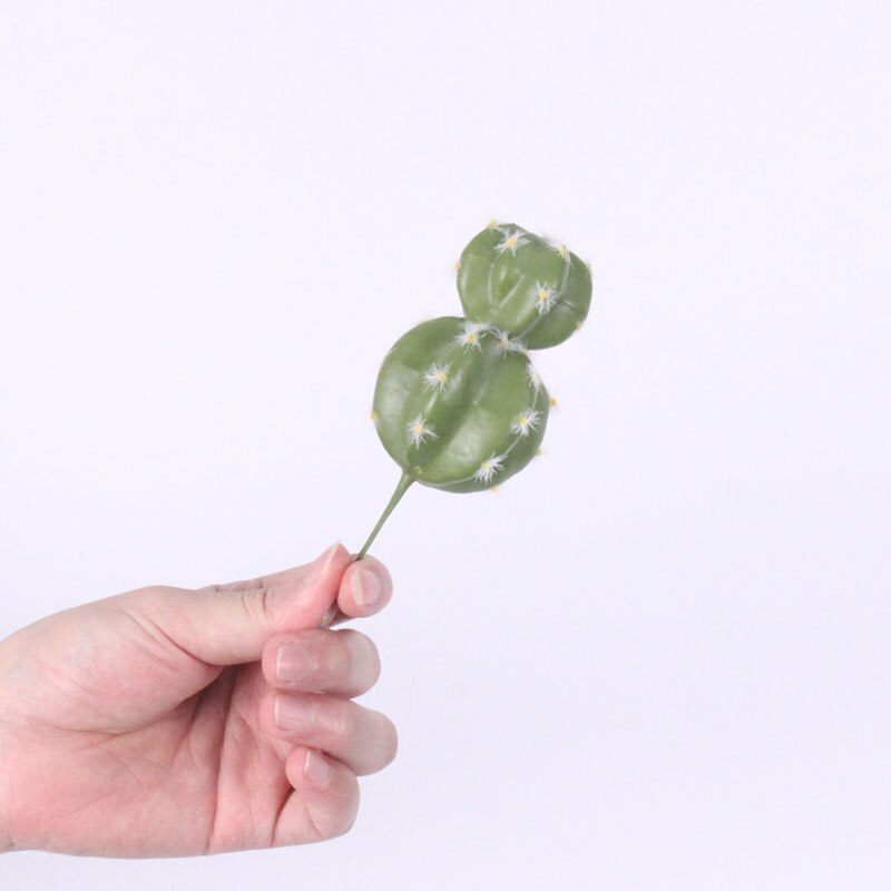 Accesorios para cabeza de flores y plantas artificiales tropicales, Bola de cactus de simulación de plástico, decoración para el hogar, plantas de cactus y carne en maceta: L