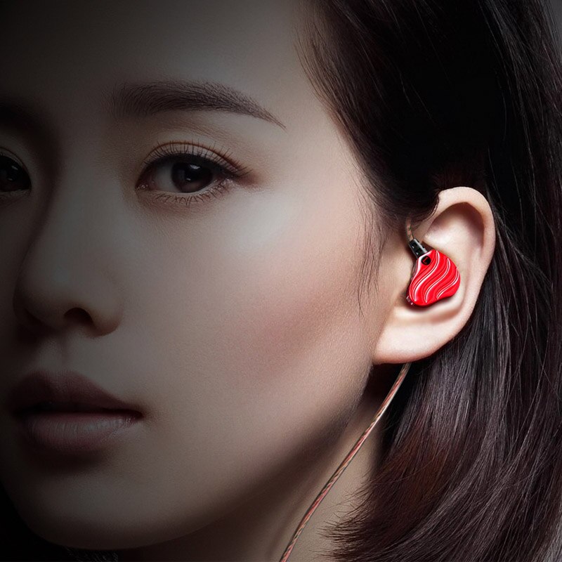 Dubbele dynamische driver oordopjes 3.5mm in-ear oordopjes 4 speakers hifi bas stereo sport oordopjes met microfoon