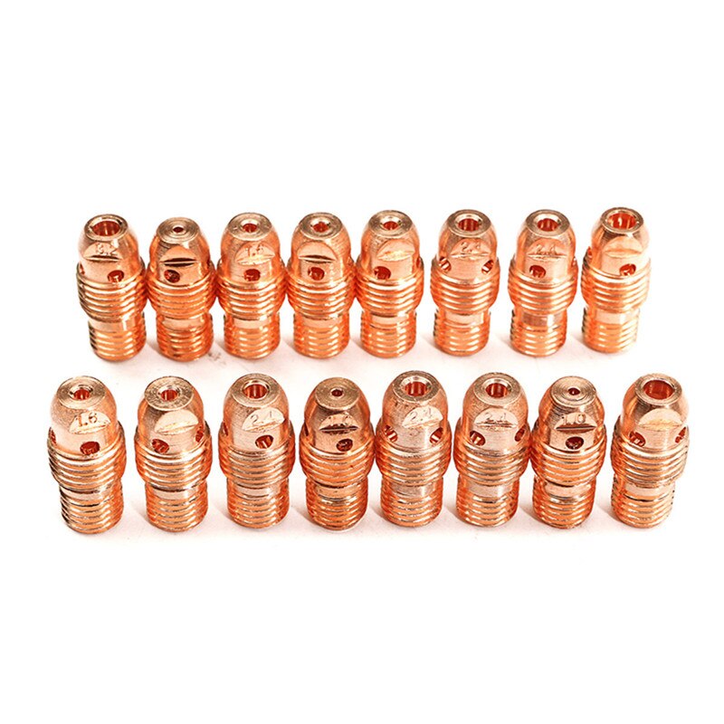 53 stks TIG Lastoorts Lichaam Onderdelen Gas Lens Nozzle Collet Cup Kit Voor WP-9 20 25