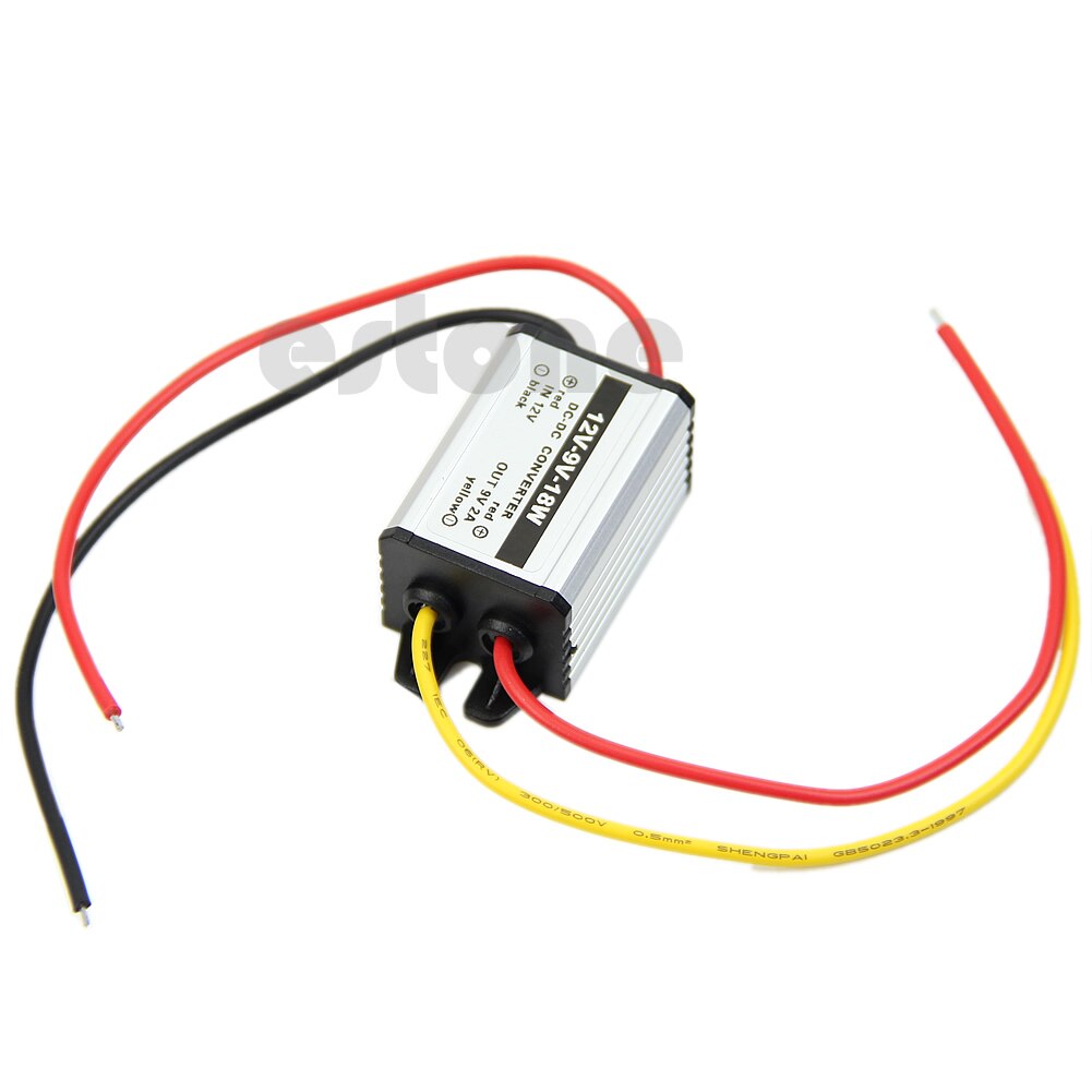 Convertidor de CC a CC, 12V a 9V, a prueba de agua