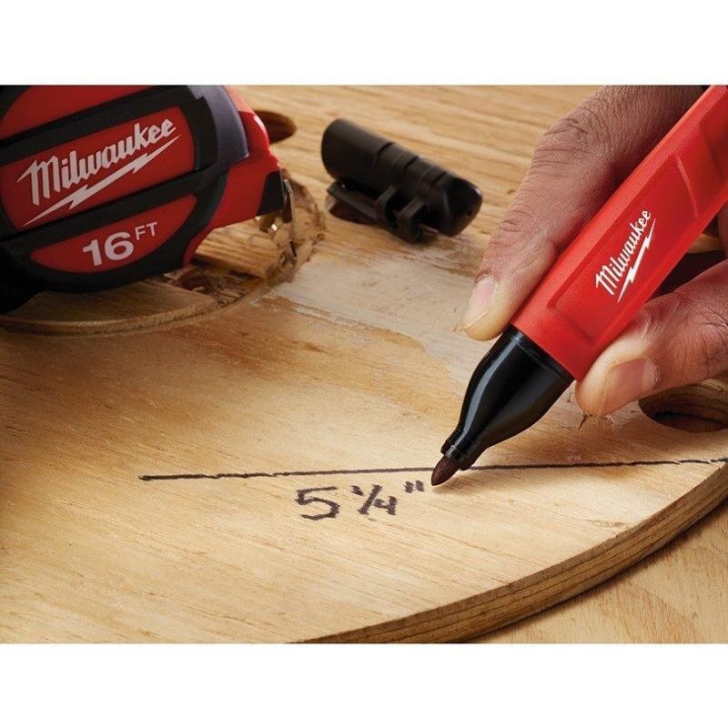Milwaukee t48223100 inkzall resistente™Marcador caneta ponto fino 1mm preto