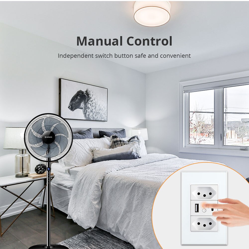 Zemismart tuya zigbee smart brazil-stik med to brasilianske stikkontakter usb-port type-c alexa google home work with homekit via zmhk 01