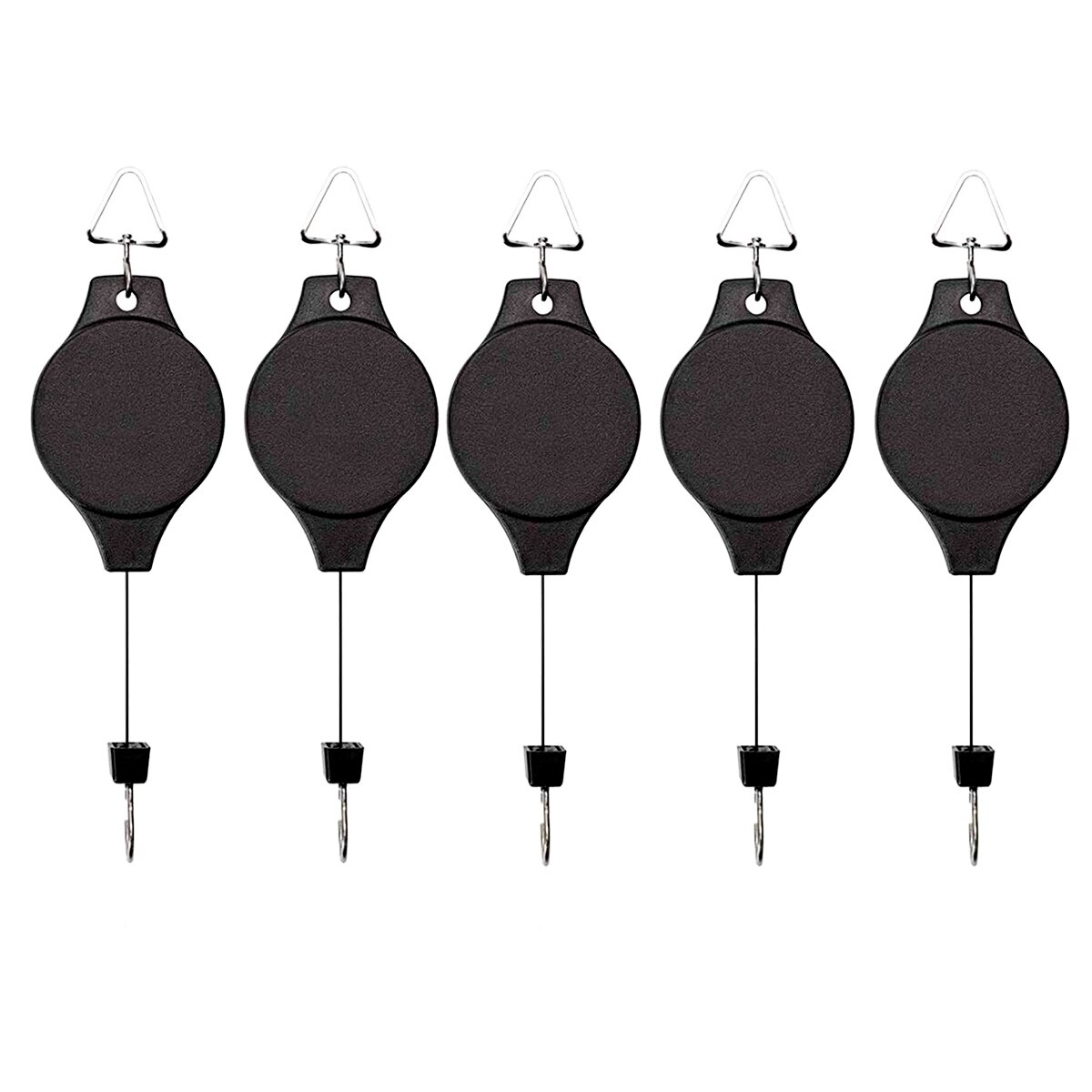 Einziehbare Riemens cheibe Pflanzen haken verstellbare hängende Blumen korb Decken haken für zu Hause Indoor Garten Körbe Töpfe Vögel Feeder: plum