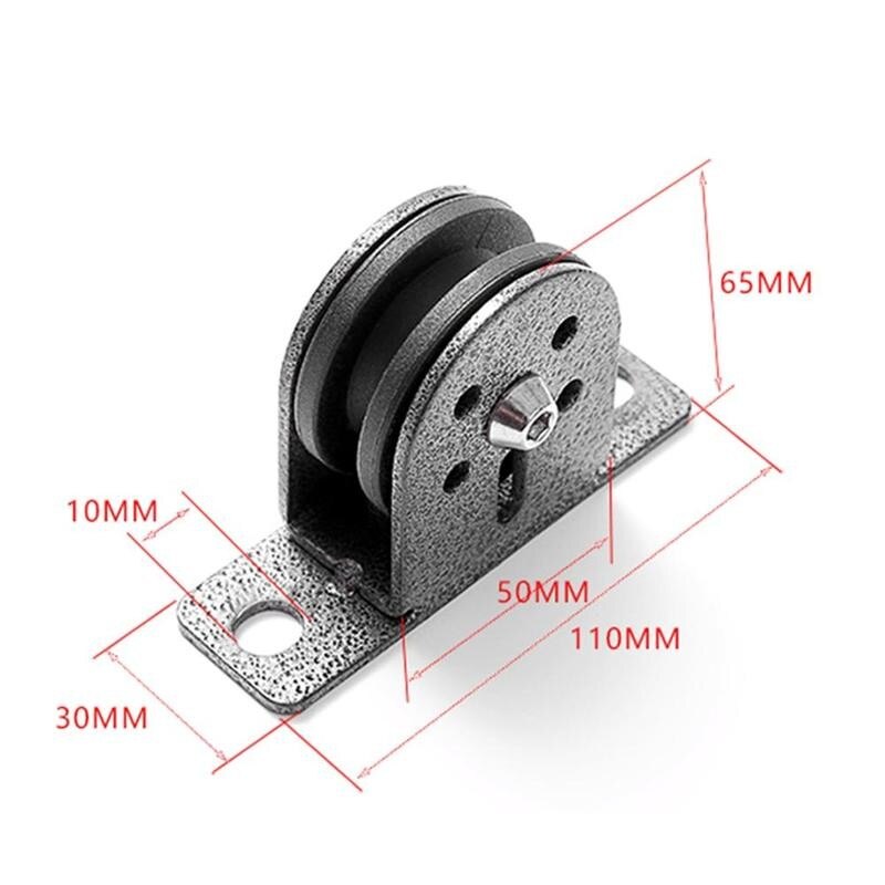 1Pcs Fitness Fixed Pulley, Wire Rope Guide Wheel, Steel Wheel Fixed Bearing Pulley Block