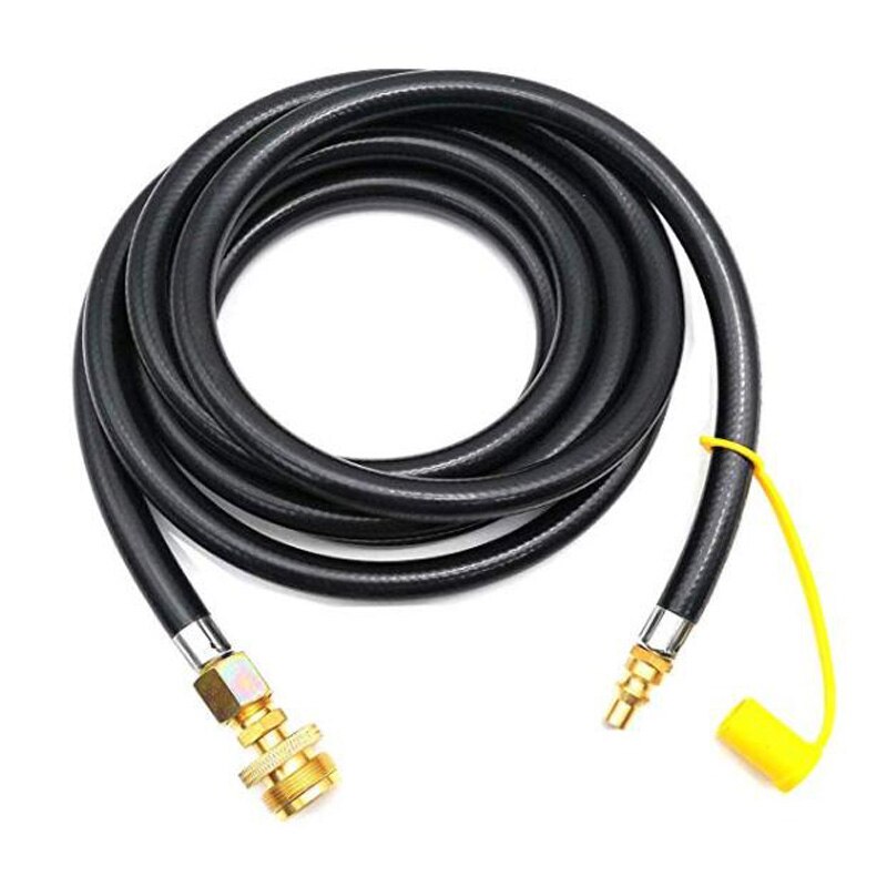 12-Foot Male Connector With 1 LB. Camping Connector For Quick Connection With Liquid Propane Hose For RV To Connect Portable Cam