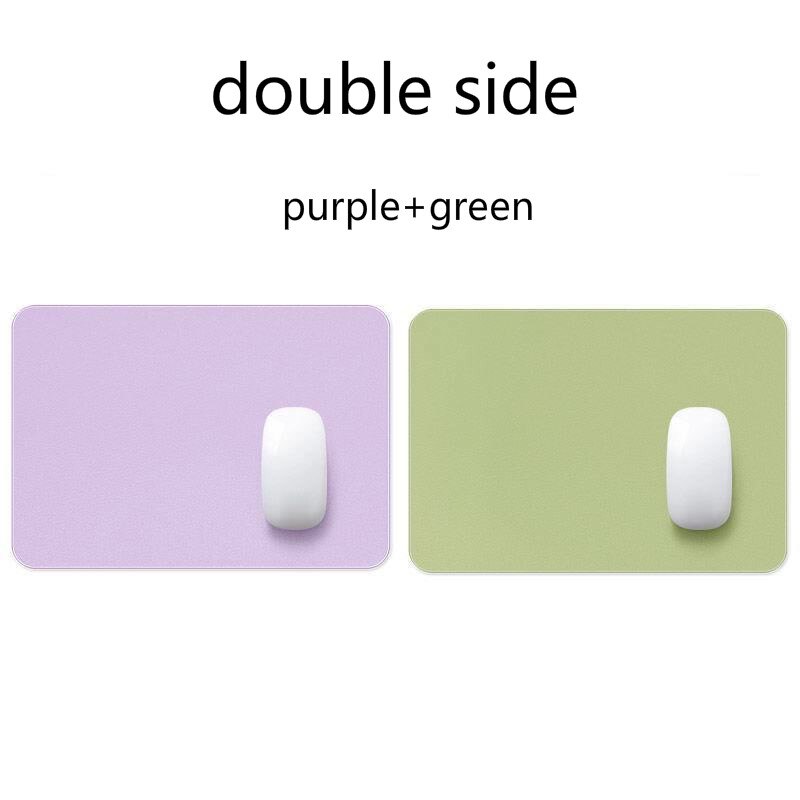 21X25Cm Muismat Mini Waterdichte Pu Lederen Deskpad Leuke Bureau Matten Laptop Muis Mat Toetsenbord Desktop Protector kantoorbenodigdheden: 21x25cm B