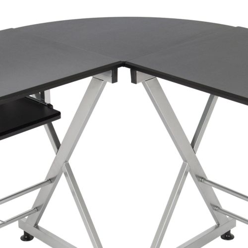 L-Shape Computer Desk Office Home Corner Desk Workstation PC Laptop Work Table