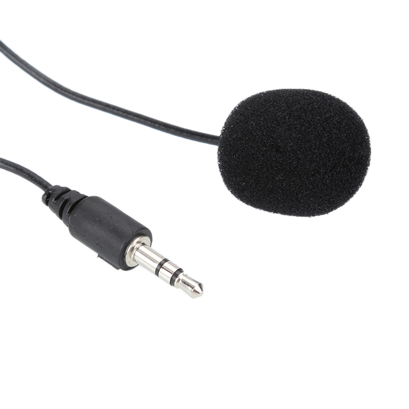 Bærbar ekstern clip-on revers lavalier mikrofon 3.5mm stik til iphone smartphone optagelse pc gaming konference stemme
