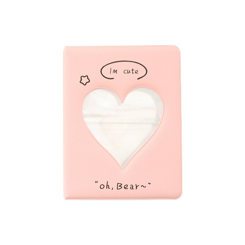 Mini Photo Album 36 Pockets for 2 X 3 Inches Instant Photos Large Capacity LOMO Photo Album Leather Photo Album