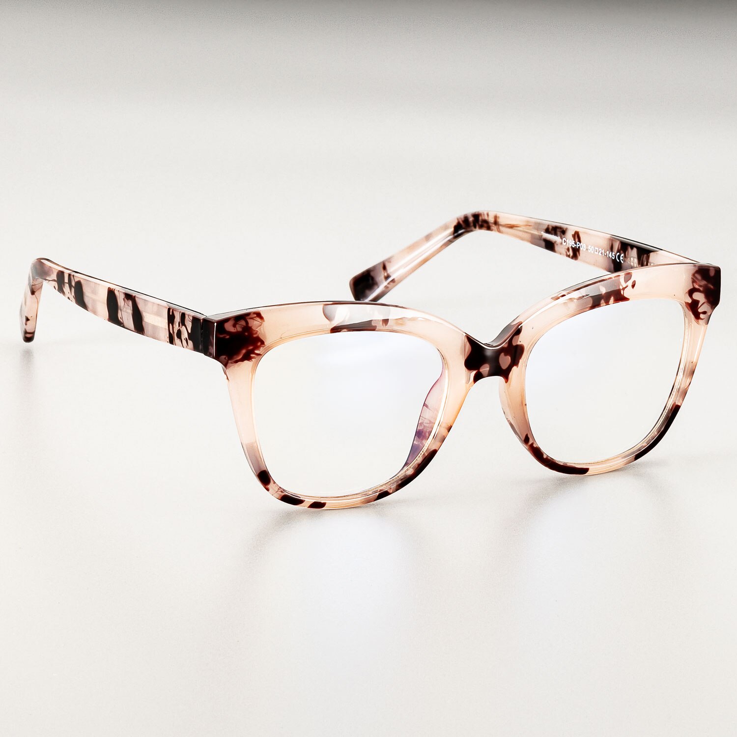51029 Retro Plastic Titanium Glasses Frames Anti-Blue Light Women Optical Computer EyeGlasses: 3505leopard
