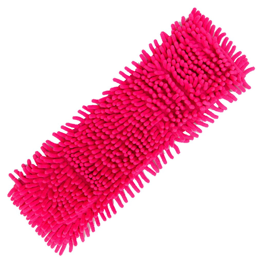 Chenille Mop Vervanging Hoofd Voor Wassen Vloer Schoonmaakdoekje Microfiber Zelf Wringen Pads Rags Voor Xiaomi Carbon Handdoek Accessoires: Rose rose
