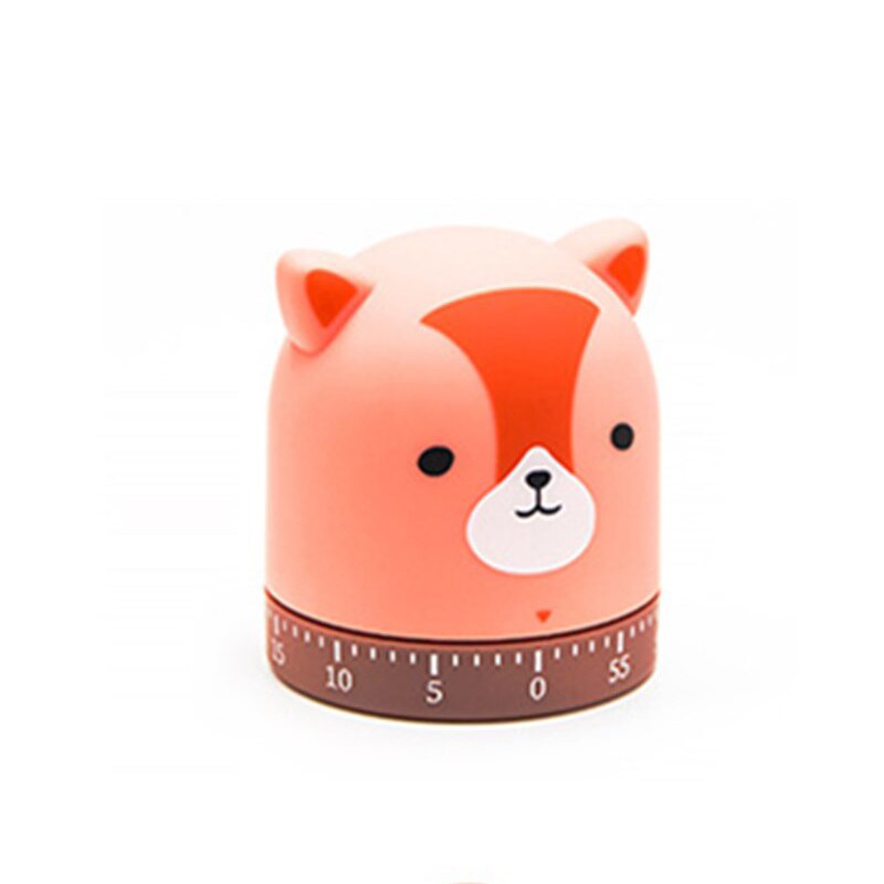 Christmas Decoration Cartoon Animal Timer Kitchen Timer Tool Halloween Christmas Party Wedding Decoration Year: fox
