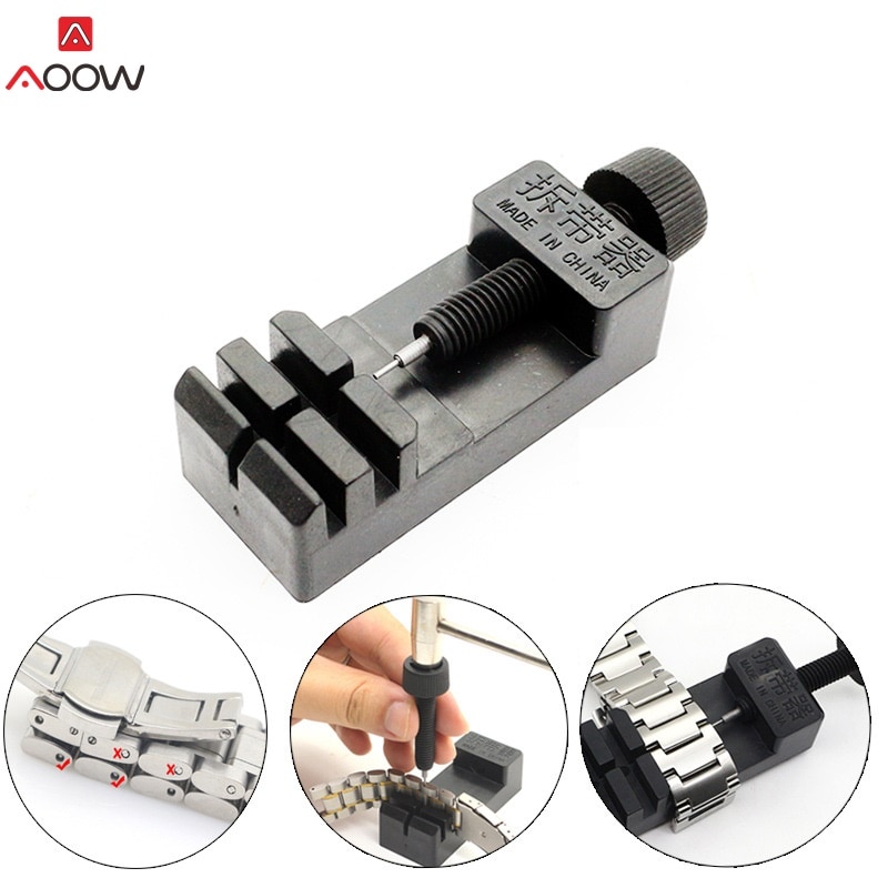 Adjustable Stainless Steel Metal Watch Band Strap Link Pin Remover Repair Tool Dismantling Kit for Watchmakers