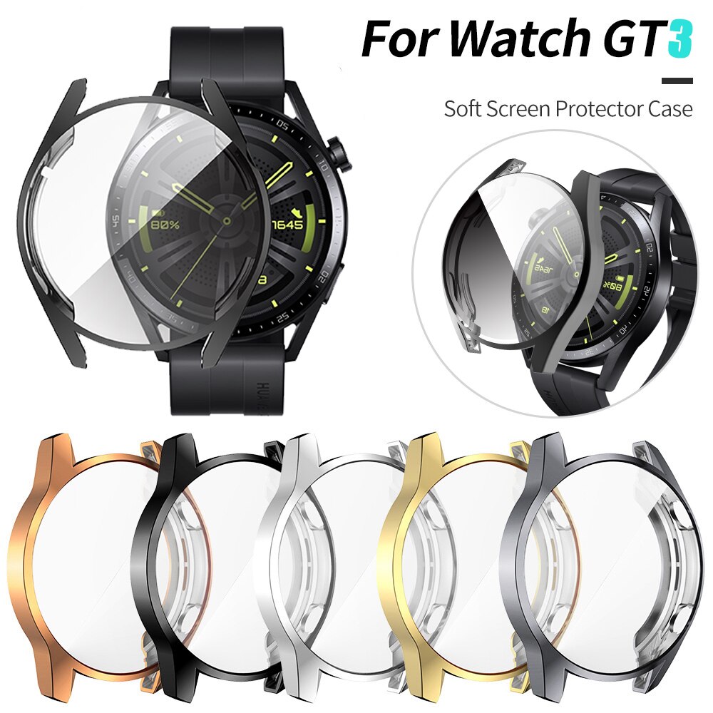 Screen Protector Cover for Huawei Watch 3 GT 3 46mm 42mm Case GT Runner GT3 Soft Tpu Scratch-resistant Shell Lightweight Bumper