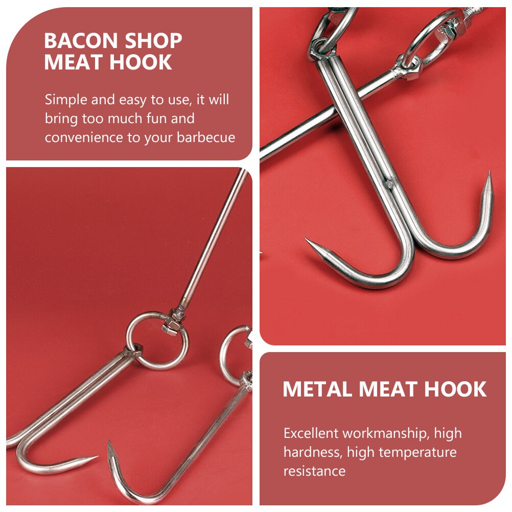 Stainless Steel Meat Hook Durable Meat Hanging Hook Bacon Shop Meat Hook