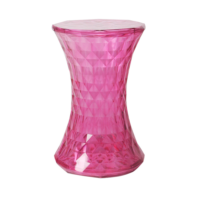 Crystal Transparent Stool For Living Room Can Storage Sundries Shoe Bench Stools Coffee Bar Office Stools Bathroom Round Stool: As picture1