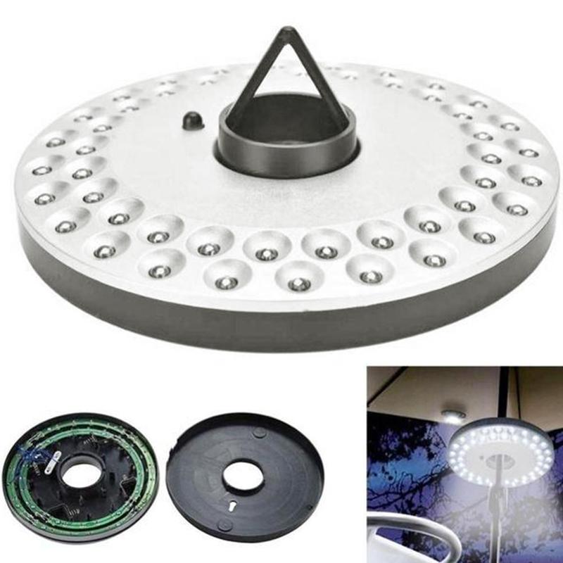 Udendørs 48 led skive paraply lys hjem have holdbar lampe sommerstang fiskeri lys justerbart telt gear tredje camping  b9 r 5