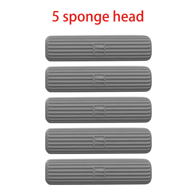 Draagbare Mini Spons Mop Handvrij Wassen Opvouwbare Zelf Knijp CleaningMop Nat En Droog Gebruik Super AbsorbentMop Voor Badkamer Keuken: Black