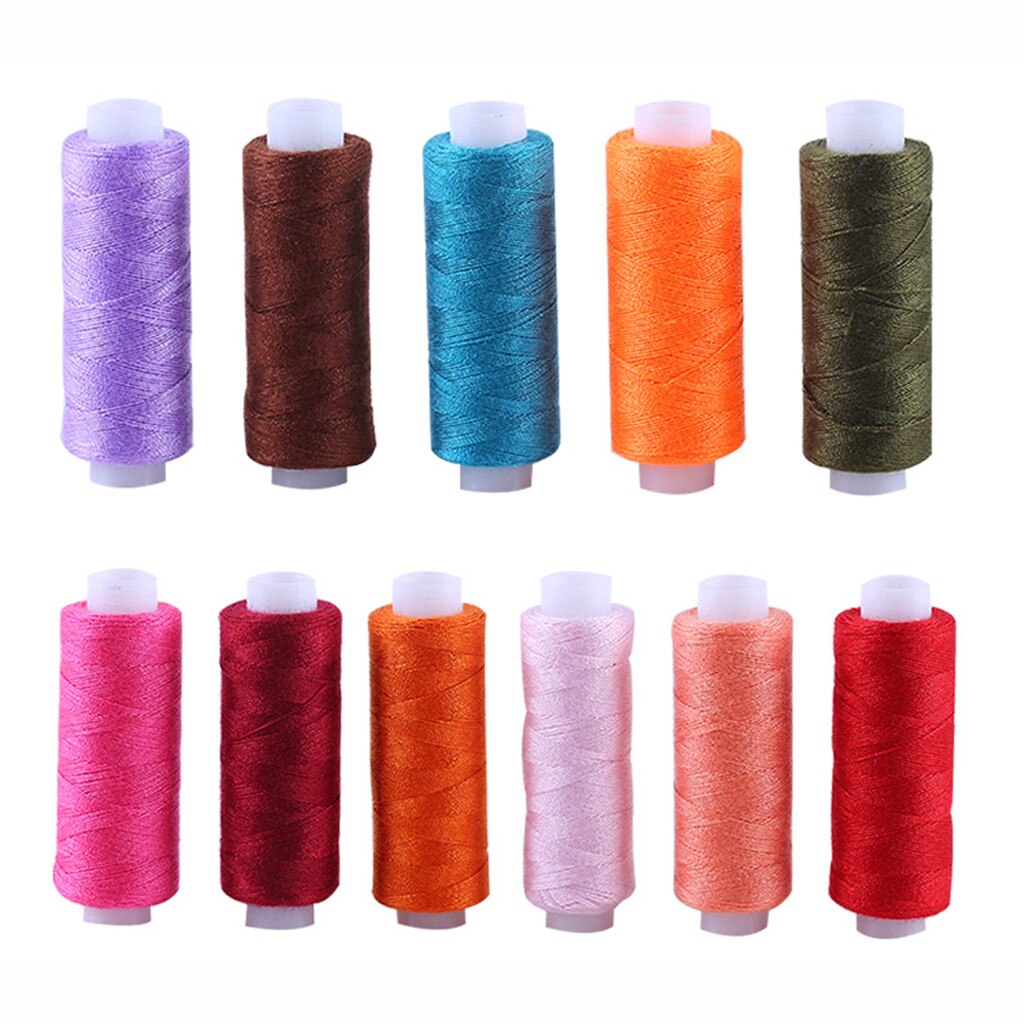 30 colori 250iarde Rocchetti Di Filo per Cucire Accessori Della Macchina Filo da Ricamo Filo di Cotone Mestiere Forniture di toppa di Cotone A Casa Da Cucire