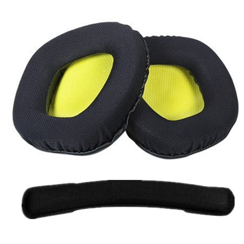 Ear Pads for Corsair Void PRO RGB 7.1 Gaming Headset Headband Headphones Mesh Fabric Earpads Bluetooth Earphone Earmuff Cover: Beige