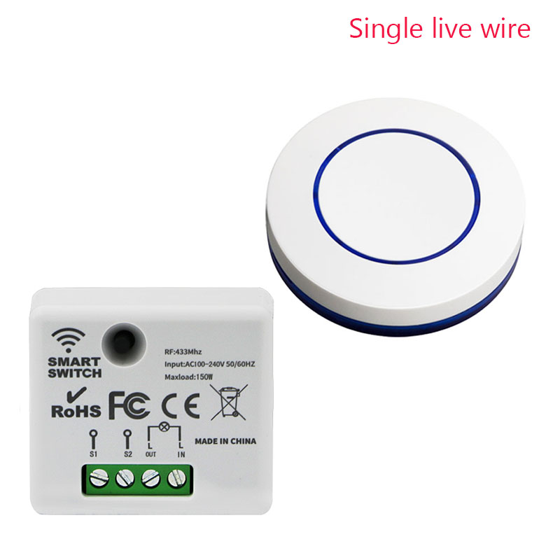Wireless Light Switch 433mhz Rf 220V Relay Receive... – Grandado