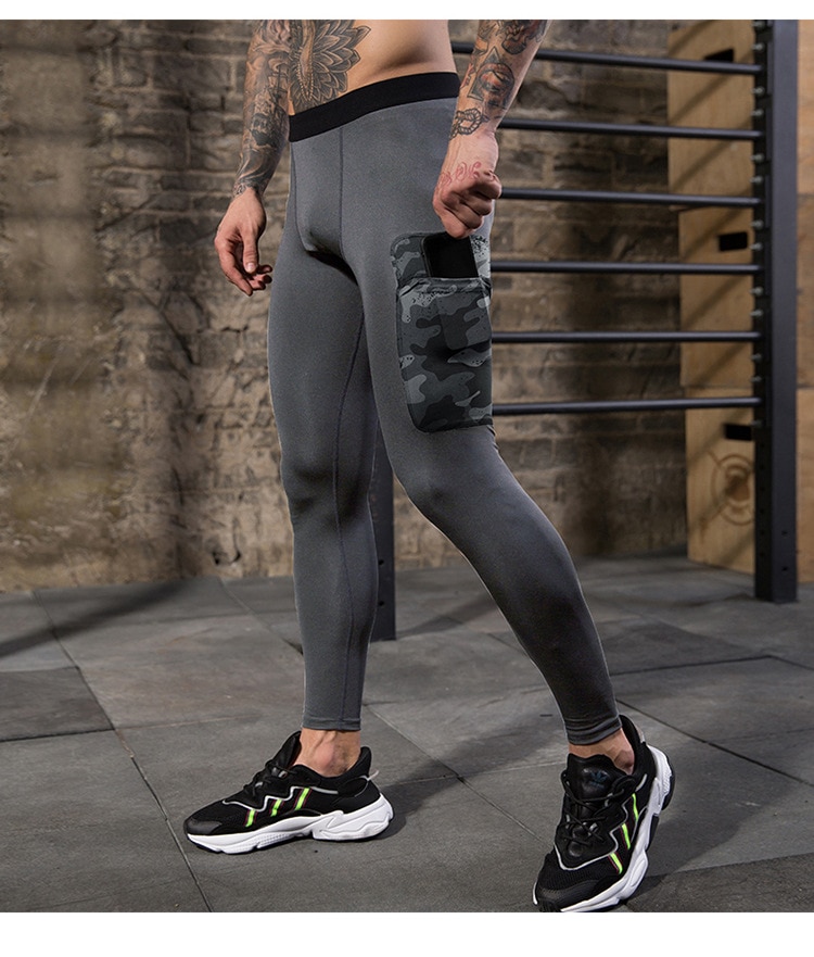 Hommes pantalons de Compression collants de sport tenue de sport pour hommes à séchage rapide hommes Leggings