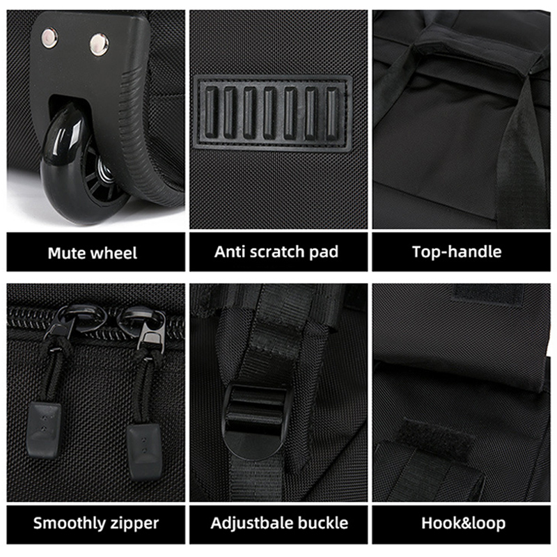Opvouwbare reizende tassen op wielen Unisex universele reistas met wiel Grote capaciteit bagage-opslaghandtas
